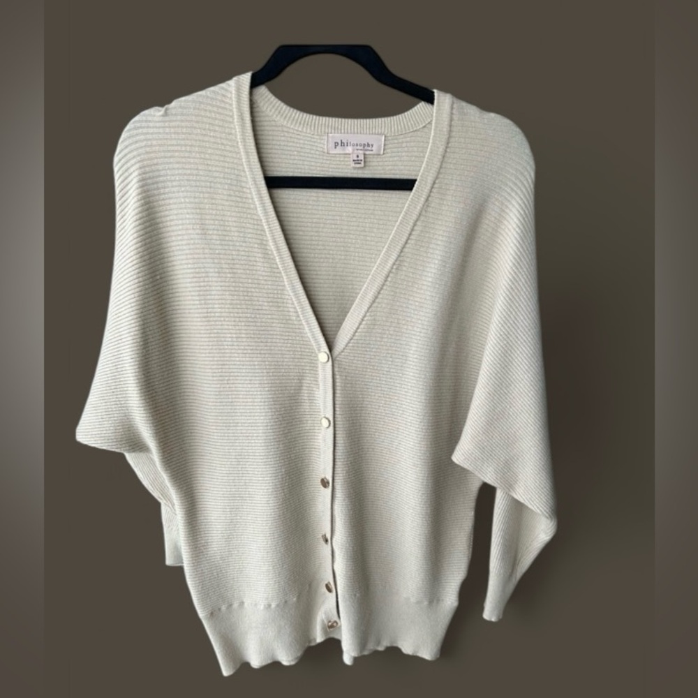 V neck cardigan by Philosophy size S